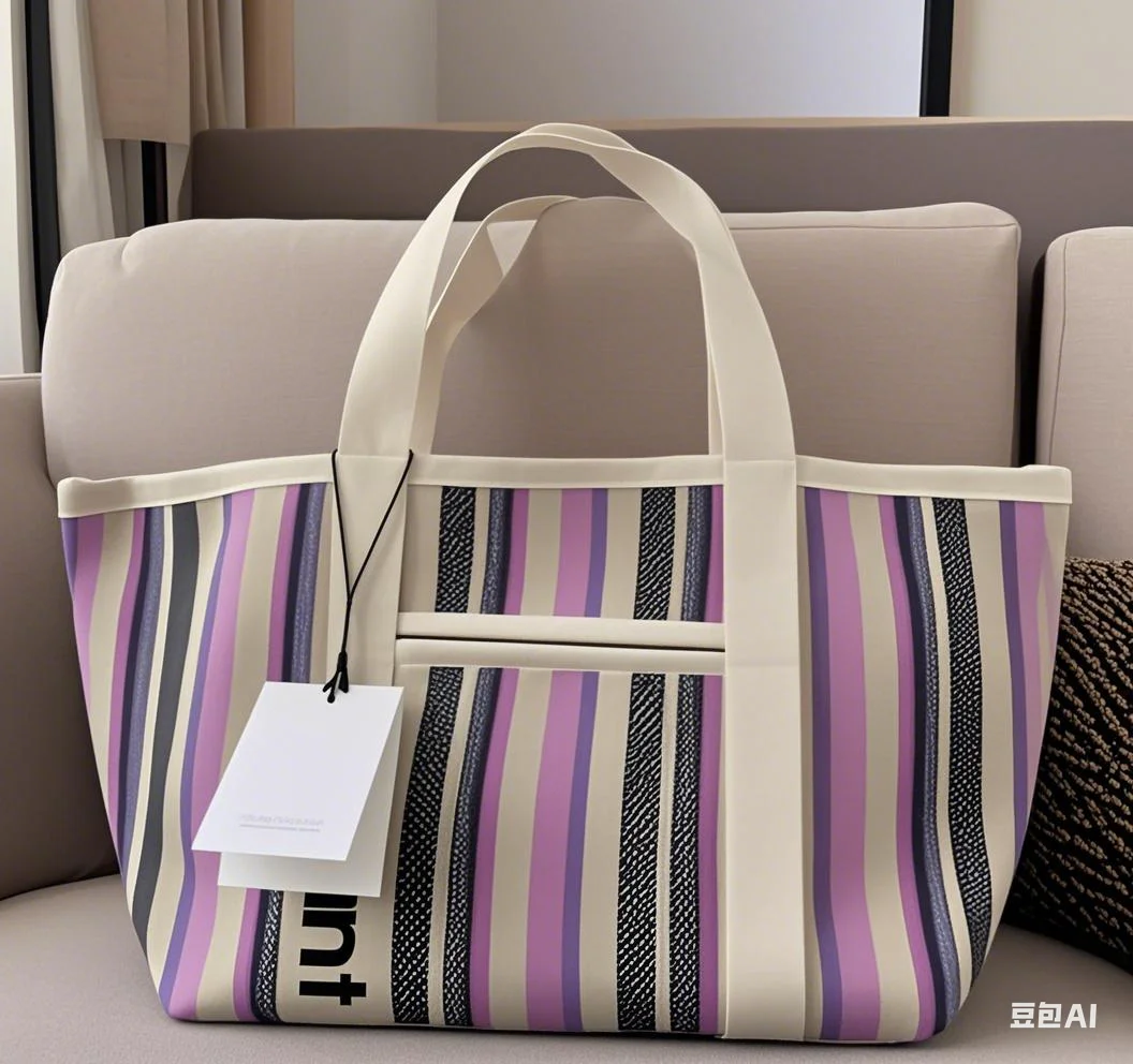 

Fashion rainbow woven bag, casual shopping bag, handbag