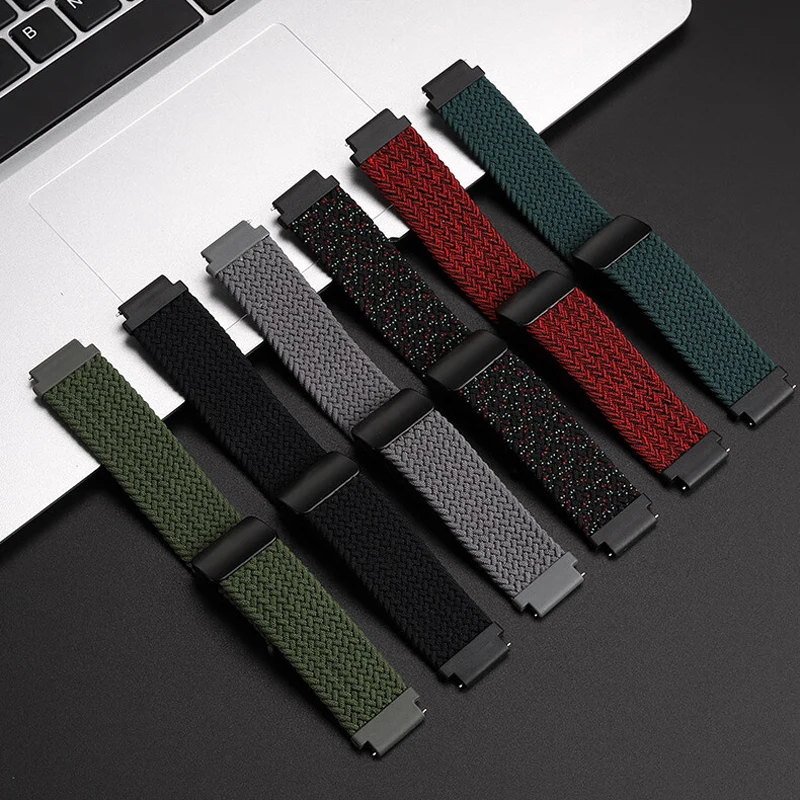 18mm Elastic Nylon Strap for Ca-sio AE-1200/1300/1500/1000 Modified Nylon Canvas Magnetic Buckle Watchband Men Women wristband