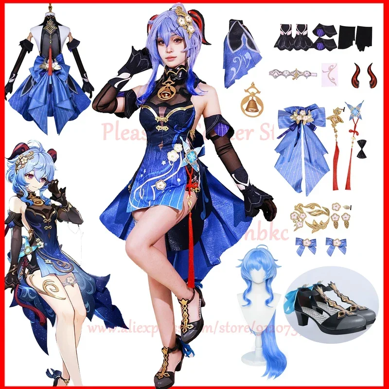 EE01 Auf Lager 2024 Ganyu neues Outfit Cosplay Kostüm Genshin Impact Cosplay Twilight Blossom Gan Yu Komplettset Cosplay Outfit u&0Ww