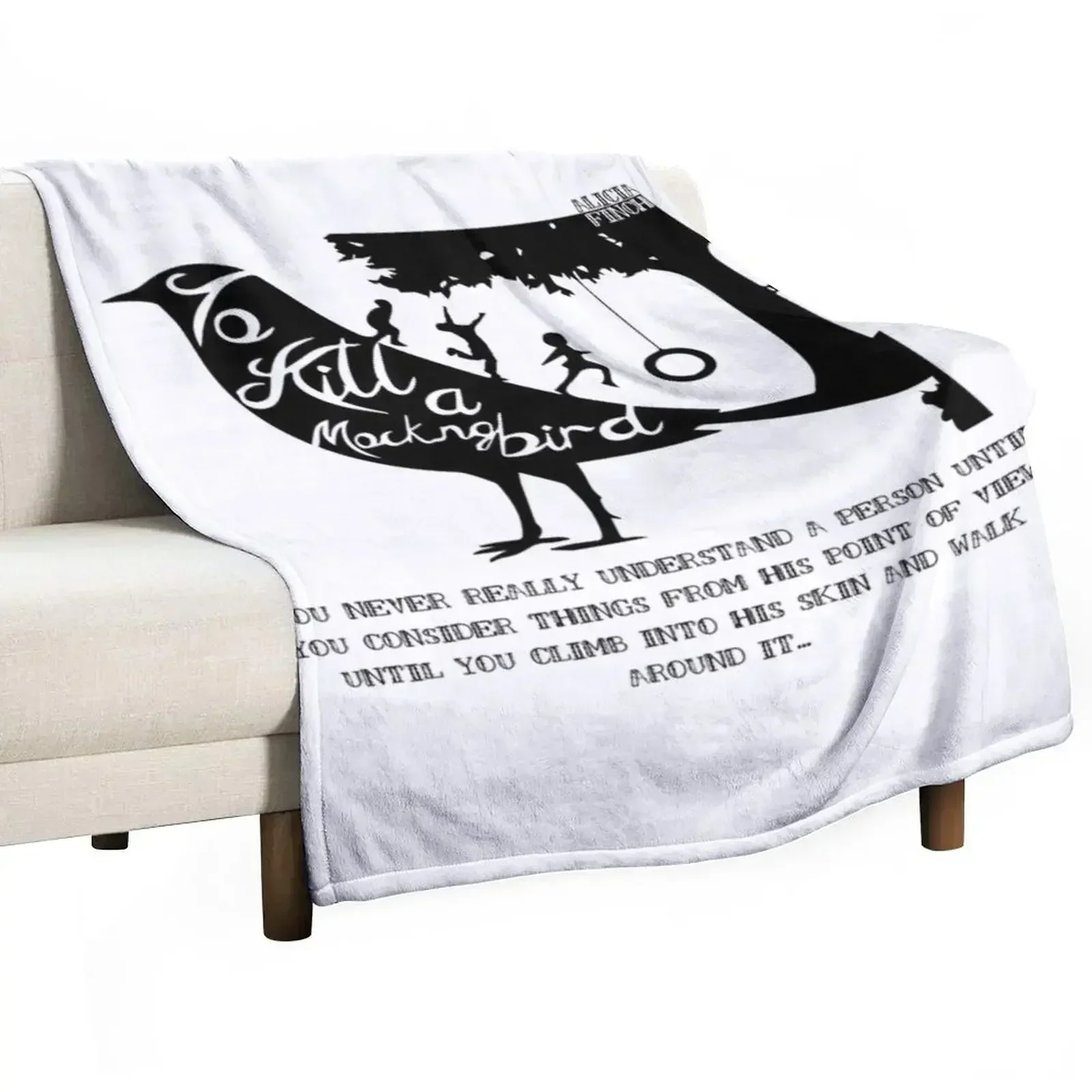 

To Kill A Mocking Bird Throw Blanket Flannel Bed Fashionable Blankets