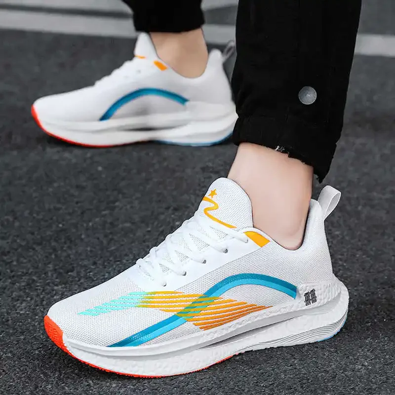 

Мужские белые летние кроссовки Ecoleather на толстом каблуке, повседневная брендовая обувь из натуральной кожи для мужчин, мужские мокасины, спортивный выбор