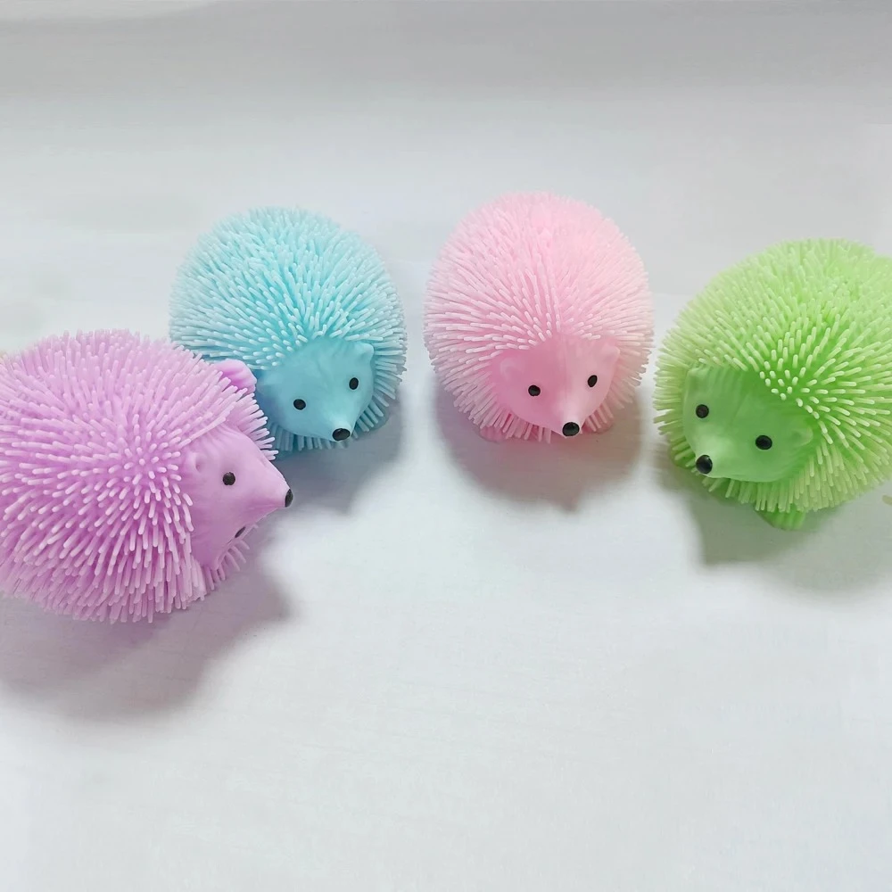 Cute Lovely Animal Squeeze Spiky Balls Glitter Squishy Pinch Doll Sensory Fidget Toys Soft Stress Relief Anti-Anxiety Gift