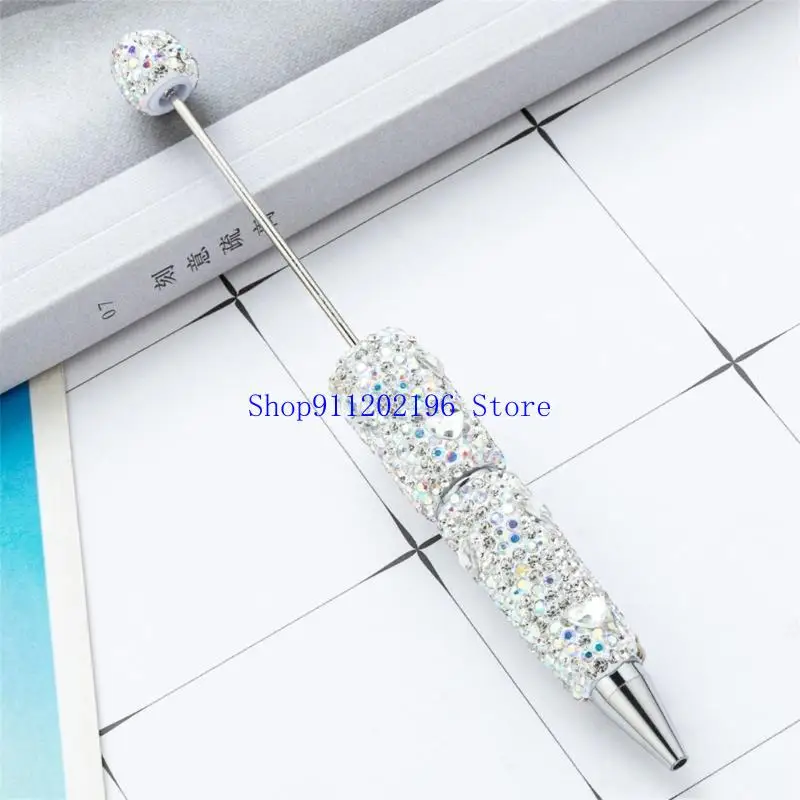 

P82A 6 шт. черная чернильная ручка Шариковая ручка Блестящая ручка из бисера 1,0 мм Ручка из бисера Гладкая ручка для письма