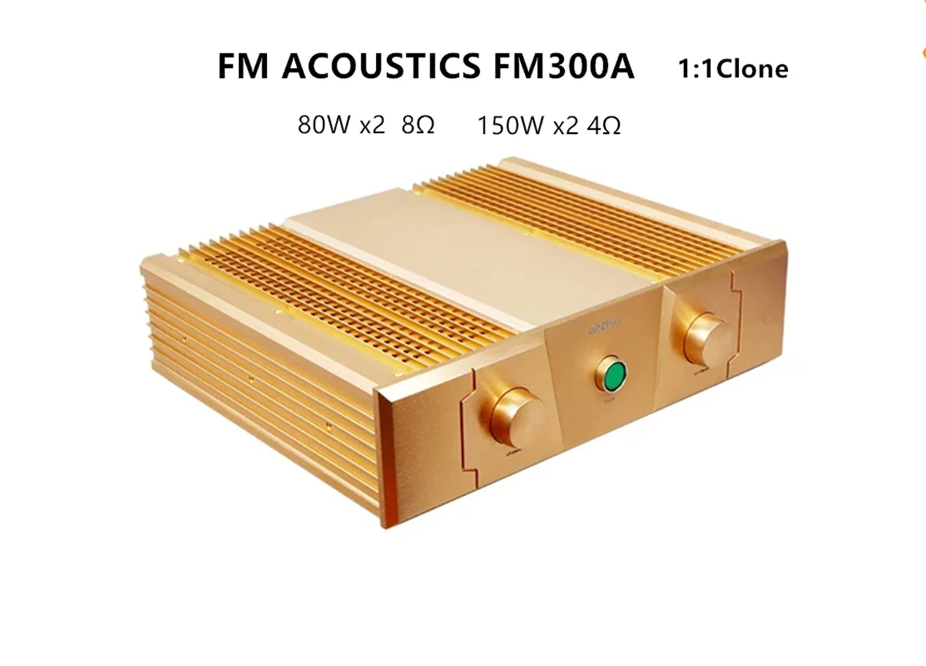 99.9% Reproduce FM ACOUSTICS- FM300A Classic Power Amplifier 150W*2/4Ω Audiophile HiFi Sound Amp Home Theater.FM300A