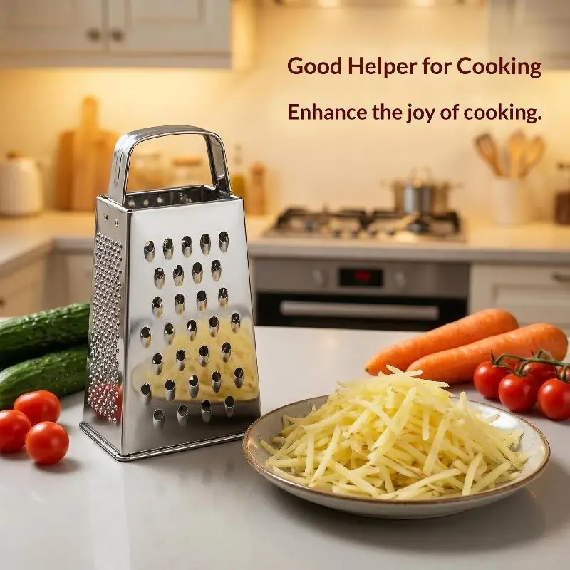 Multifunctional Vegetable Grater Chopper 4 Side Manual Stainless Steel Cheese Garlic Ginger Fruit Cutter Slicer Kitchen Gadgets