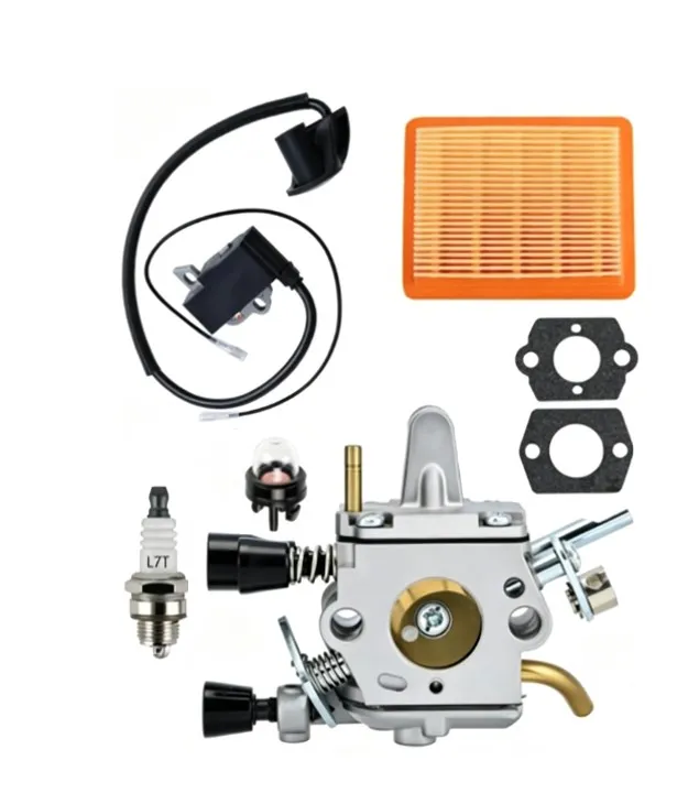 

1 комплект карбюраторов, подходит для FS120, FS200, FS250 и FS300, сменные запчасти для газонокосилок с воздушным фильтром высокого давления.