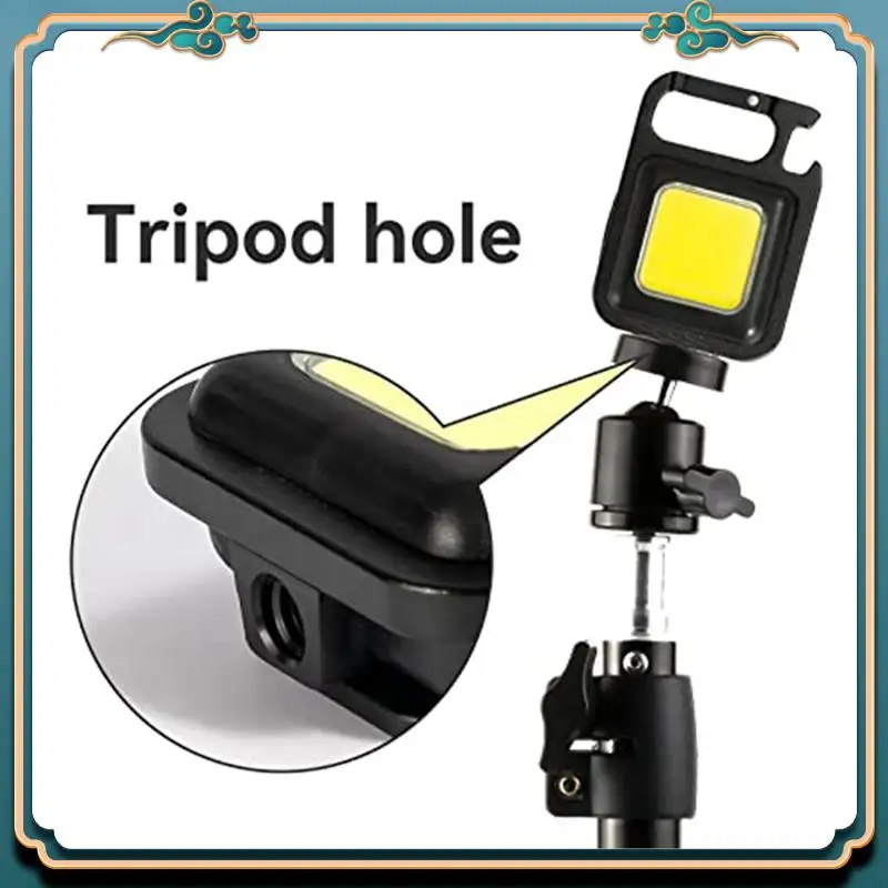 

3 Pack LED COB Light Rechargeable Pocket Keychain Flashlights, Three Modles Brightness, Bottle Opener Replacement Spare Parts