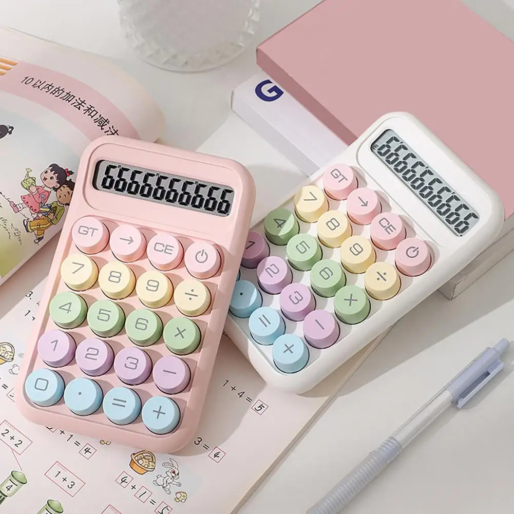 Anti-slip Calculator 10-digit Calculator with Big Buttons 15-degree Tilt Lcd Display Mechanical Switch Design Portable Desktop