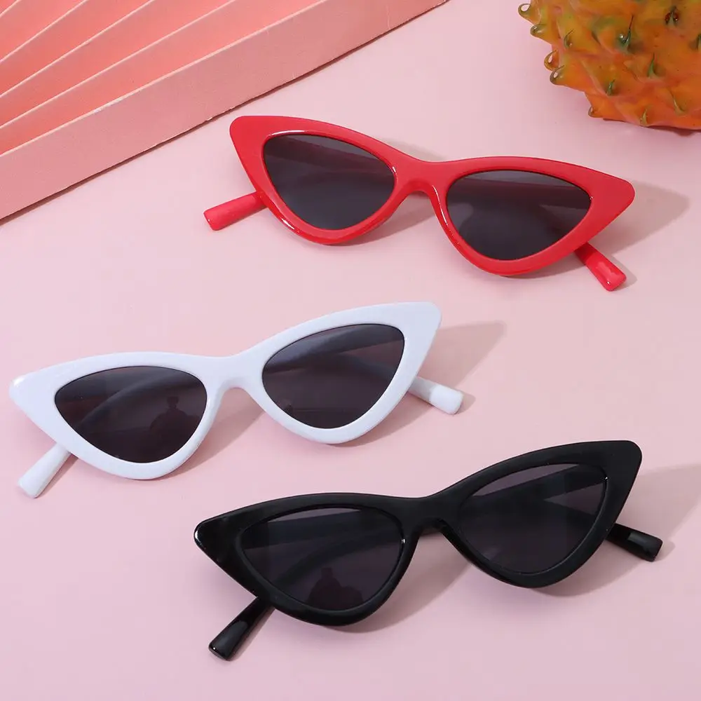 Modische Kinder-Sonnenbrille, Retro-Katzenaugen-Sonnenbrille mit schmalem Rahmen für Jungen und Mädchen, 3–9 Jahre, nicht polarisierte Sonnenbrille, Mitbringsel