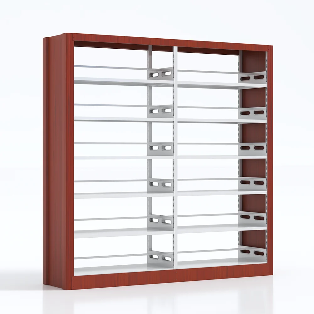 Single Side Metal Library Book Shelves Steel Bookshelf Bookcases Book Shelf