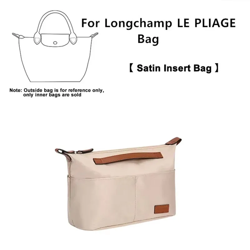 Nylon Insert Organizer Bag For Longchamp LE PLIAGE Handbags Felt Insert Bag Makeup Handbag Organizer Portable Bags Storage