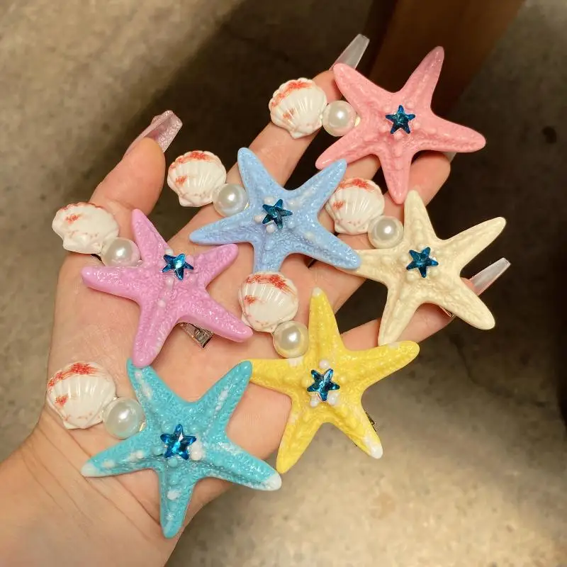 Star Fashion Seitenklammer für Damen, einfache, niedliche Haarnadel, Haarspange, Kopfbedeckung für Urlaub und Dating, Haaraccessoires – Detail 6
