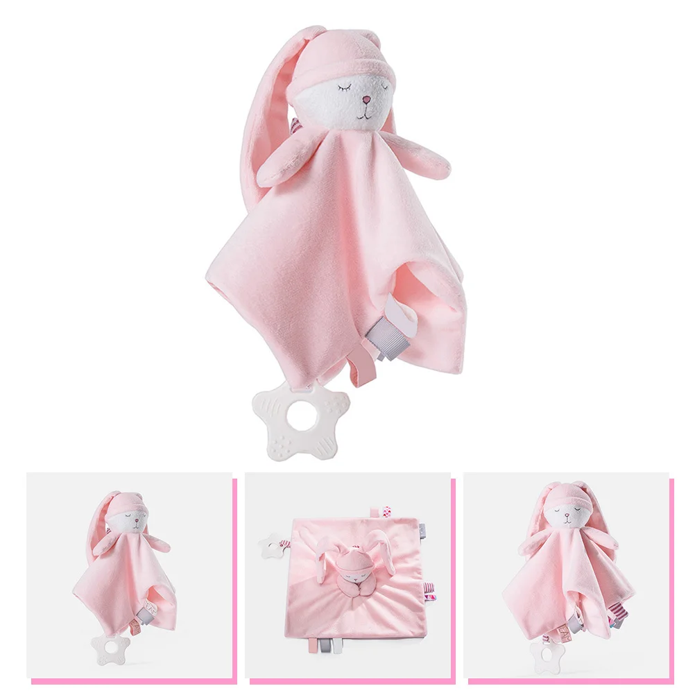 愛らしい赤ちゃんのなだめるようなブランケット コンフォートタオル 安全な素材 幼児をなだめるような視覚発達を促すベビーベッドベビーカー