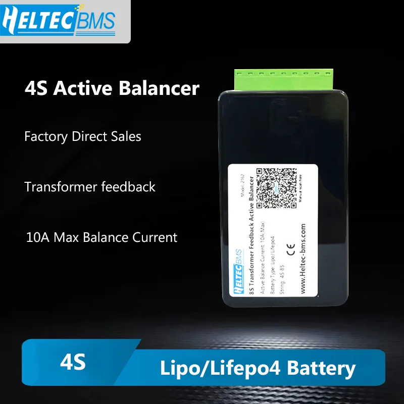 Heltec 10A 4S active BalancerTransformer feedback energy transfer for solar storeage Li-ion/lifepo4/LTO Equalizer bms