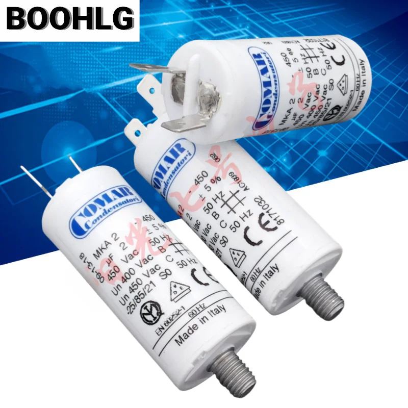 

1 piece COMAR 2uF 450VAC MKA2-450 AC motor operating capacitor