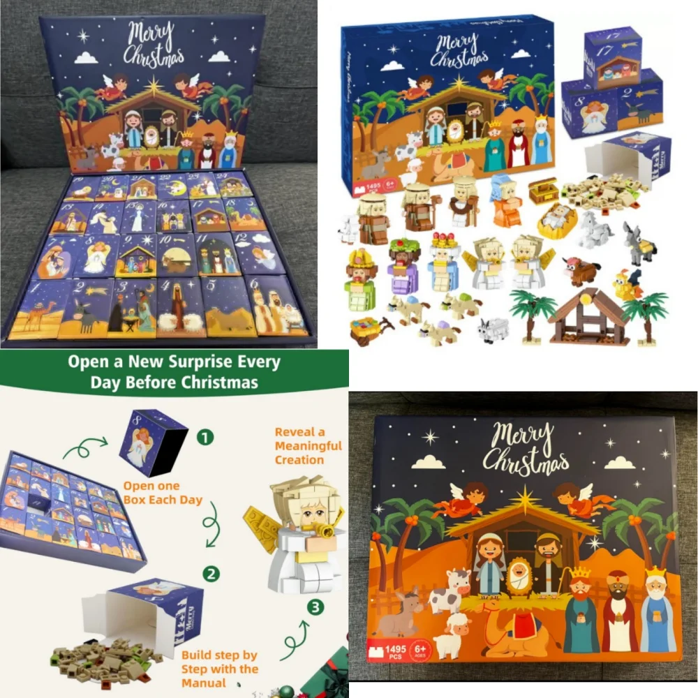 

24-дневный рождественский подарок, календарь, забавные праздничные подарки для мальчиков и девочек, домашний декор, интерактивные интересные поделки для родителей и детей