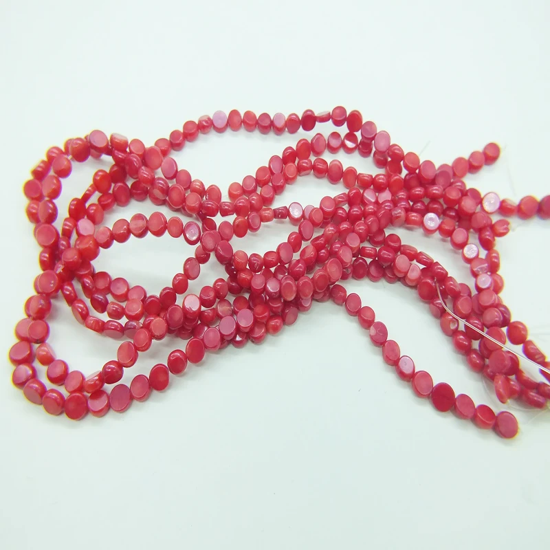 22 strands/lot 5/6/7MM mixed size Natural Red Coral Loose Beads. DIY Jewelry Lover Collectibles 15