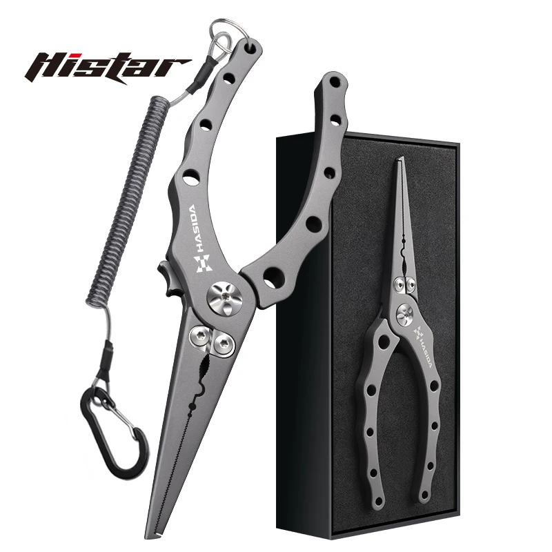 OEM Multifunctional Ultra-Light Anti-Corrosion Titanium Alloy Tungsten Steel Blade Fishing FG Lure Pliers view 3