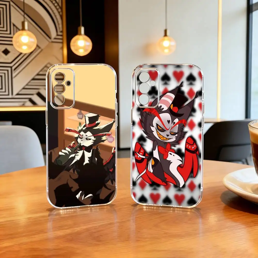 

Hazbin Hotel Husk Phone Case Transparent Silicone Soft For SamsungA10,12,20,21S,30,31,40,50,51,52,70,71