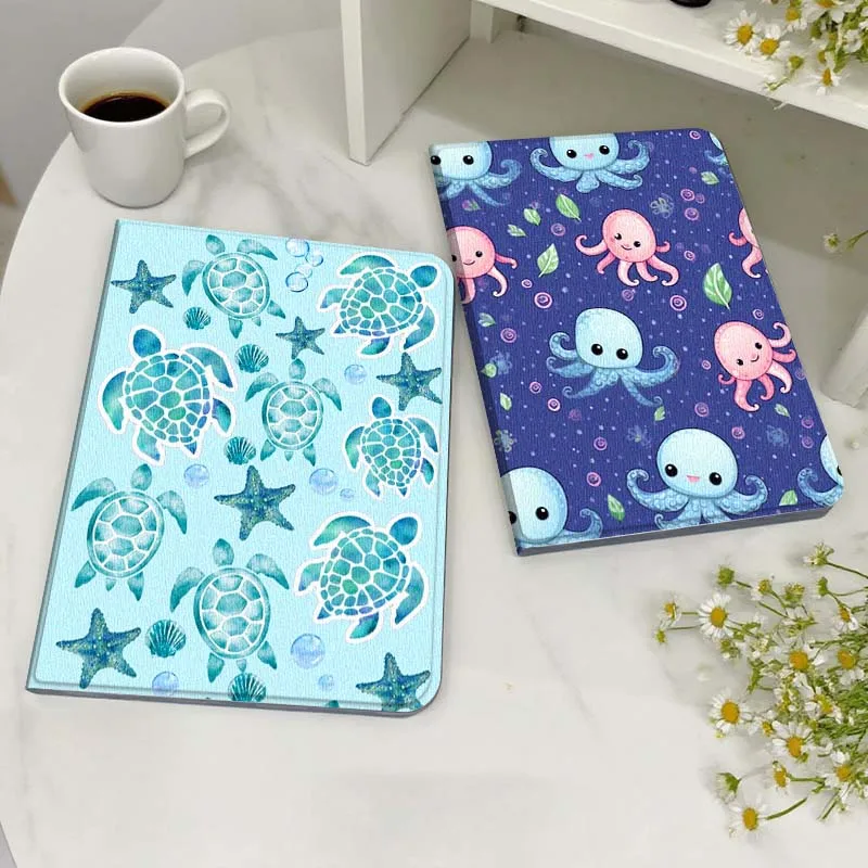 

Marine Animal Design Tablet Case For Legion Xiaoxin Pad Y700 K10 M10 P11 K11 Pro Plus 10.6 11.5 Inch 2021 2023 2025