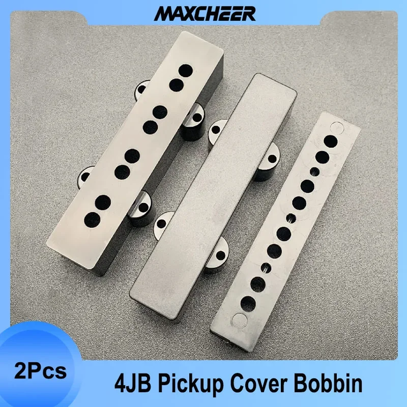 2pcs 4 String ABS Bass Electric Guitar Pickup Cover Neck/Bridge Pickup Case Open/Closed type for JB Bass Guitarra