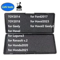 Lishi Tool 2 in 1 TOY2014 TOY2018 for Renault V.2 Laguna3 for Geely Haval for Haval2 Geely2 for Ford2017 for Honda2020 Honda2021