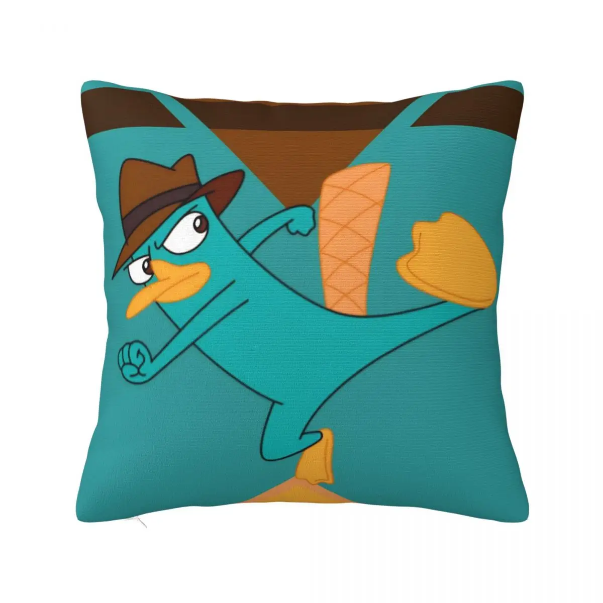 Perry The Platypus Pillow Case Comedy Cartoon Cushion Covers Fashion Polyester Decor Pillowcase for Home 45x45cm