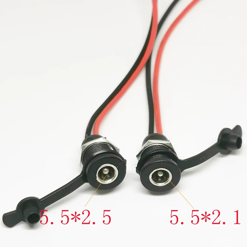 

1-10PC 5.5*2.1/2.5mm DC Power Socket Threaded Female Connector Adapter Suitable for Lithium Electric Vehicle Batteries connector