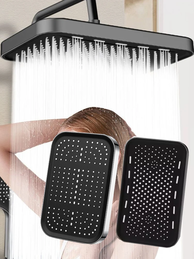 

36 см бустер верхний спрей большой поток дождевая насадка для душа квадратная толстая антизасоряющаяся бытовая насадка для душа для ванной комнаты комплект