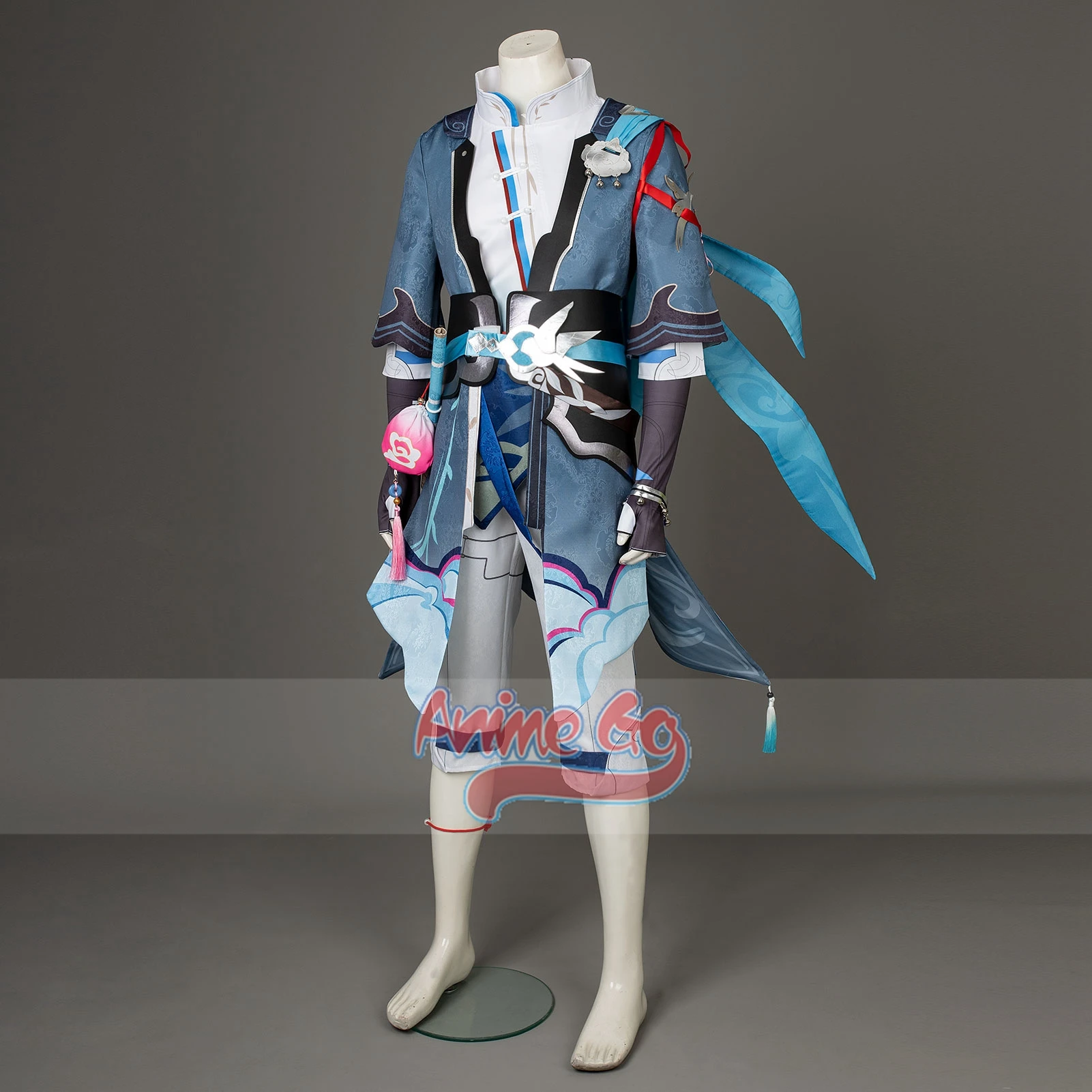 Yanqing Cosplay Costume Honkai Star Rail Yan Qing Men Uniform Halloween Outfits Men C07876E-B