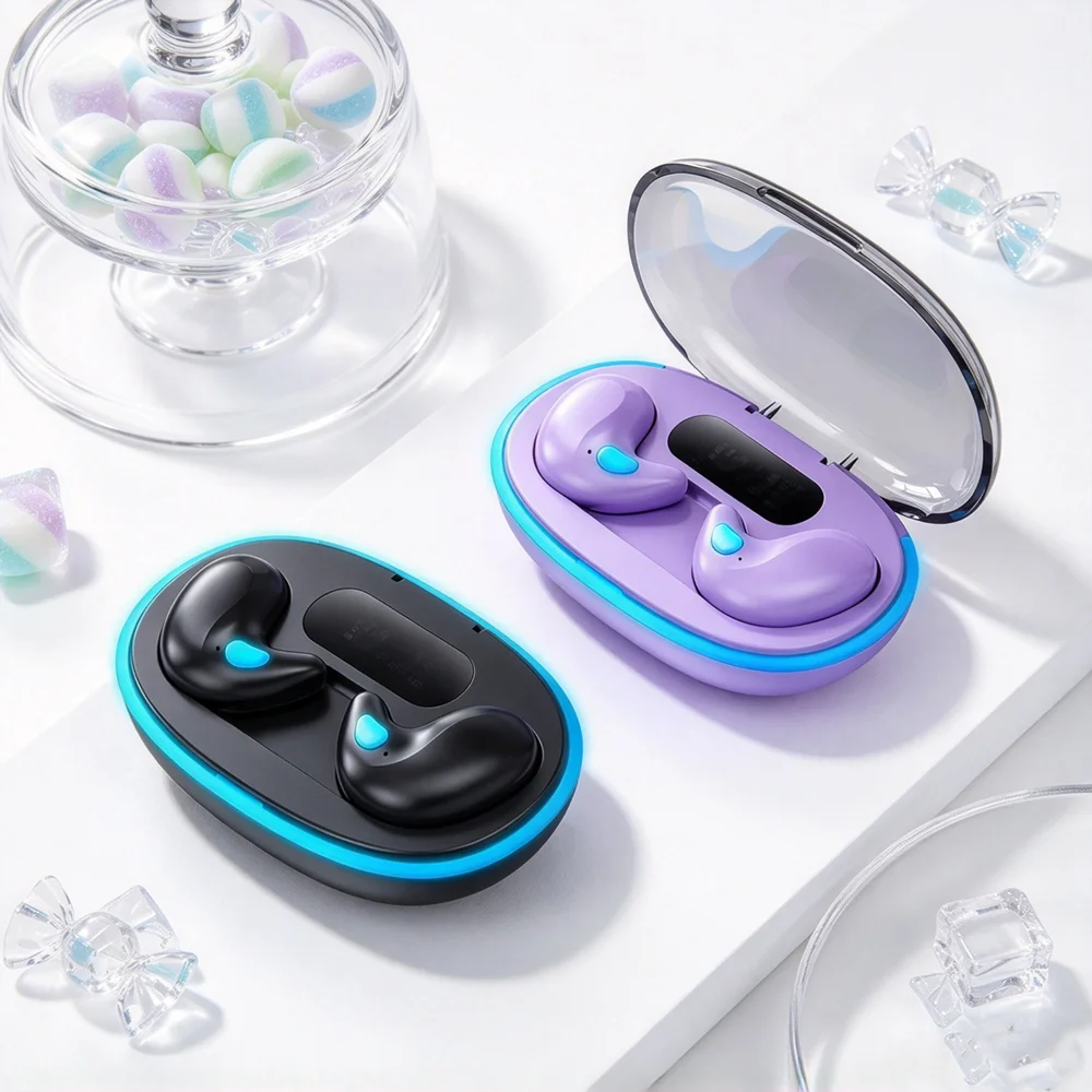 TWS Bluetooth Earphones Bluetooth Headset Feature Delicate Sound Details Secure Fit Touch Control To Adjust Volume