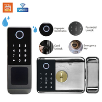 TYSH Tuya App Wifi Smart Lock Door Double Fingerprint Digital Electronic Security-protection Intelligent Door Lock For Home Use