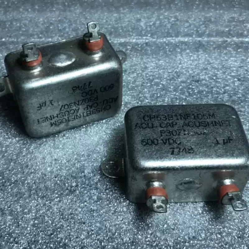 Antique American ACU-CAP ACUSHET 600V 1UF Copper Shell Gall Coupling Frequency Divider Oil Immersed Capacitor