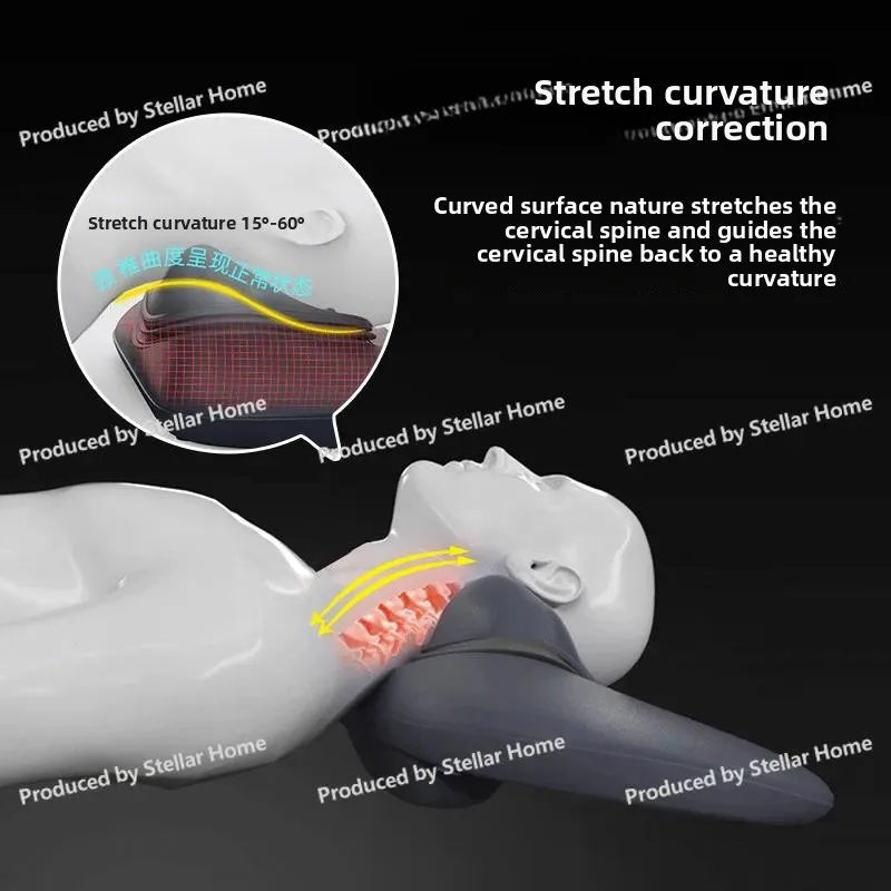 New Cervical Spine Massager Home Hot Compress Electric Neck Massager Shoulder and Neck Dual-purpose Cervical Neck Guard Traction