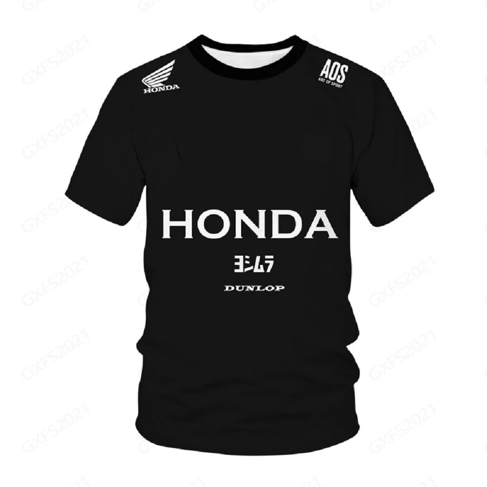 

HONDA 2025 new summer bicycle must-have short-sleeved 3D printed T-shirt outdoor sports quick-drying rally cycling top