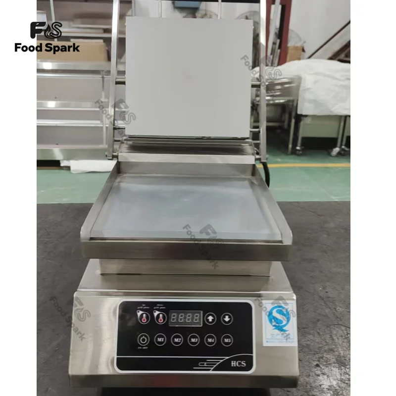 

Commercial Electrical Grill Roast Machine Stainless Steel Electric Griddle Grooved & Flat Large Hotplate Teppanyaki Grill