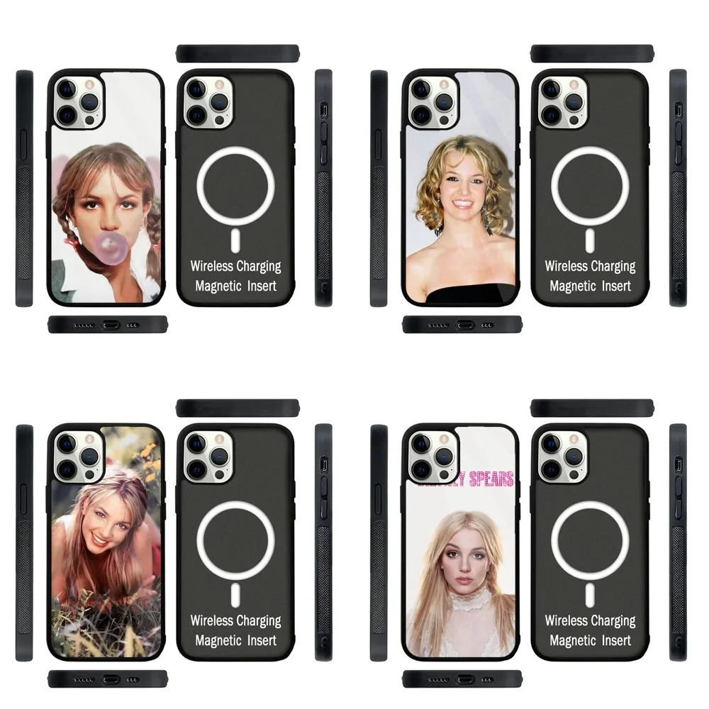 B-Britney Spears Singer Phone Case Strong Magnetic For IPhone 15,14,13,Pro,Max,Plus,11,12,Mini For Magsafe Wireless Charging