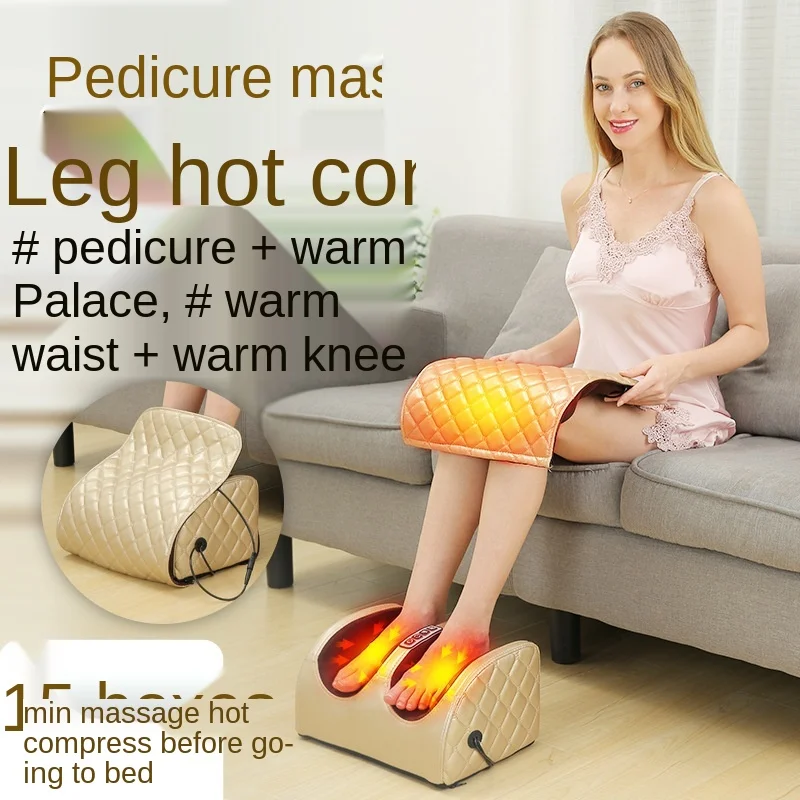 Foot massage machine full automatic sole foot massager acupoint kneading massage hot compress household electric foot press