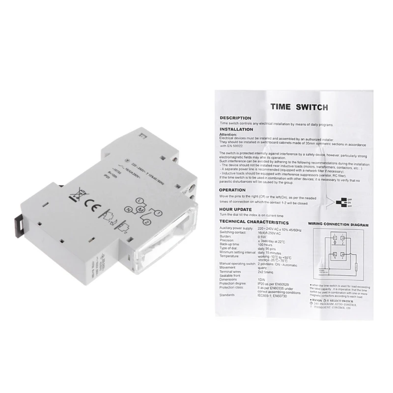 Programmable Digital Timer Timing Control Switches 220V Plastic Material