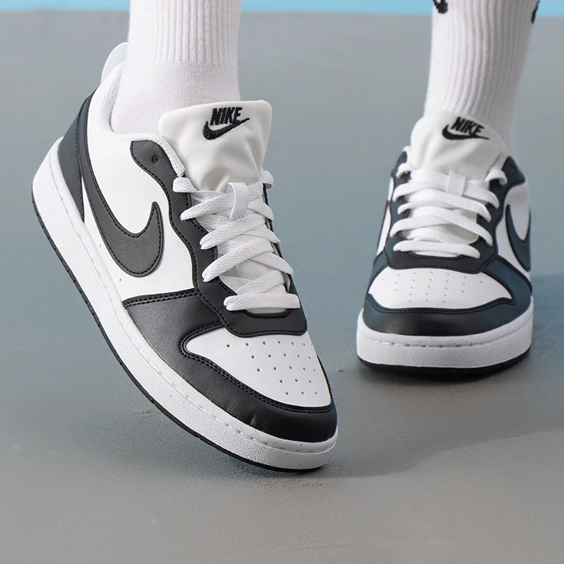 أحذية Nike النسائية، أحذية الأطفال الكبيرة، أحذية رياضية Court Borough Low Recraft Bg، خفيفة الوزن، مريحة، أحذية رياضية قابلة للتنفس، أحذية كاجوال منخفضة الأعلى Dv5456-131