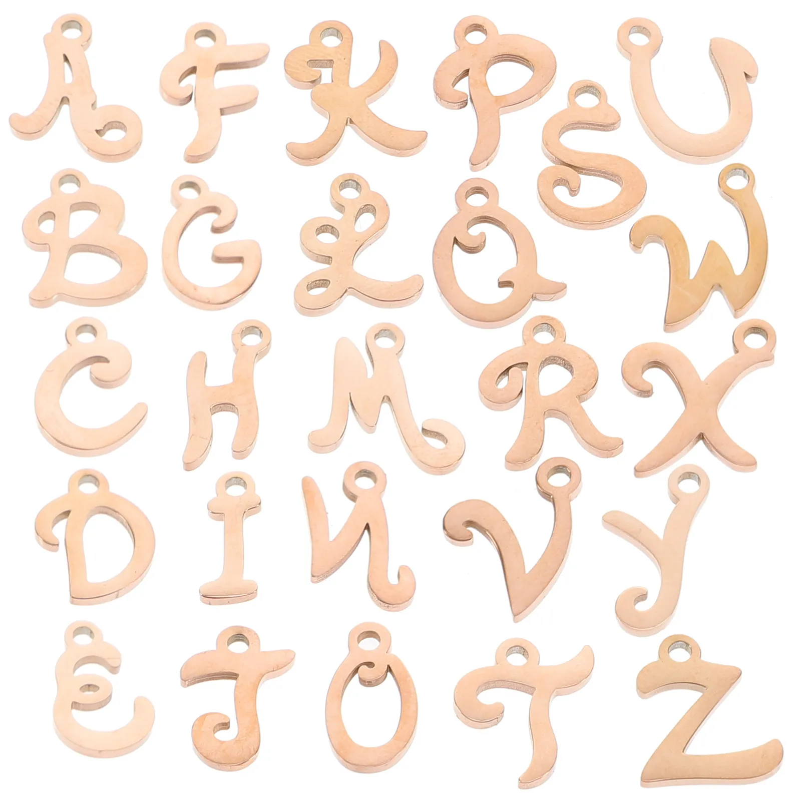 26Pcs Letter Pendant Charms Alphabet DIY Jewelry Making Bracelet Necklace Crafts Accessories Letter Charm Pendant
