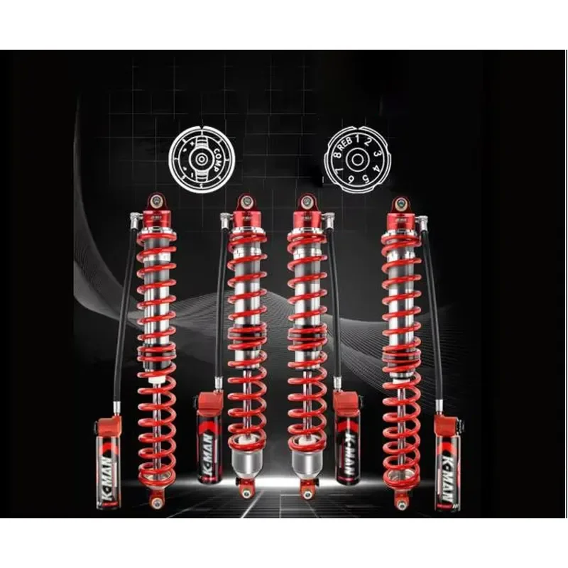 Upgrade 4inch Nitrogen Hydraulic Adjustable Shock Absorber Cross-Border Exclusive for Jeep Wrangler Modified Suspension