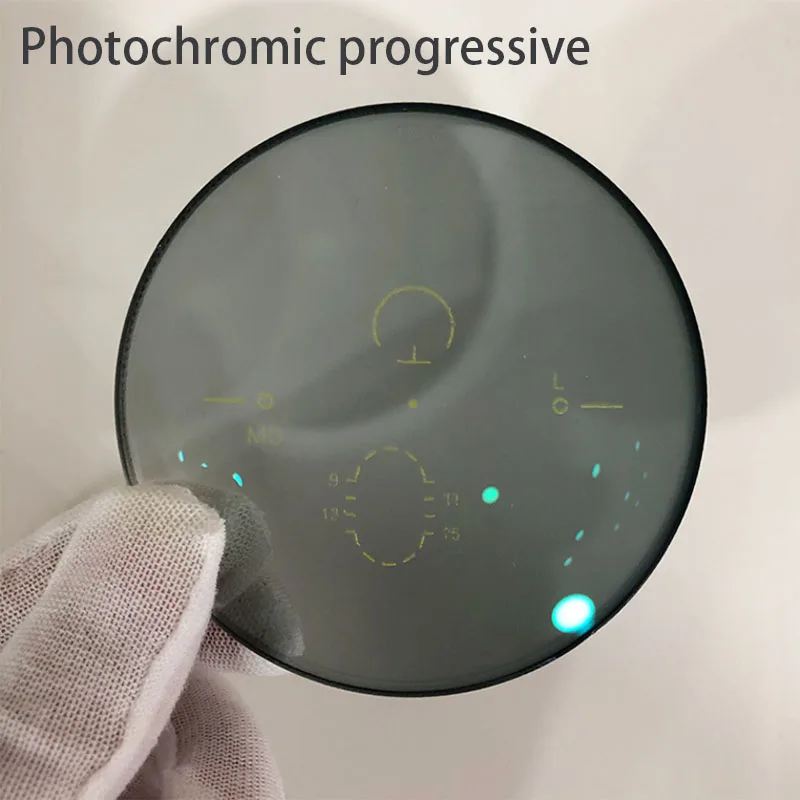 1.56/1.61/1.67/1.74 Anti-scratch Wide Field Of View Customized Anti -blue Light & Photochromic Progressive Multifocal  Lens