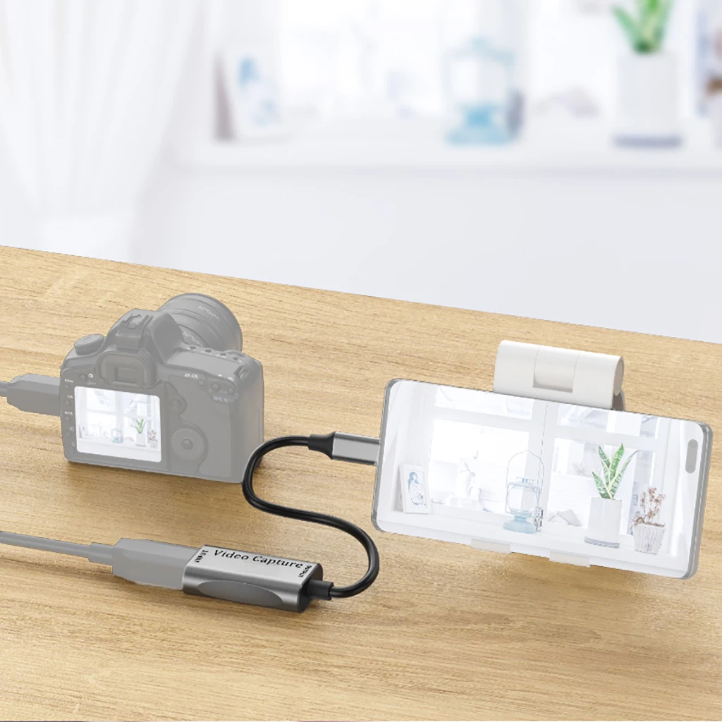 HDMI-compatible 4K HD Audio Video Capture Card 1080P 60Hz Video Recording Live Steaming Capture Adapter for PS4/5 Xbox Switch