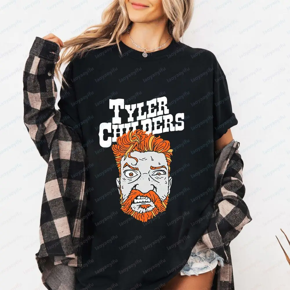 Tyler Childers - Printed T-shirt - Gender-neutral Trendy Short-sleeved T-shirt Suitable for Both Men and Women - Large Size