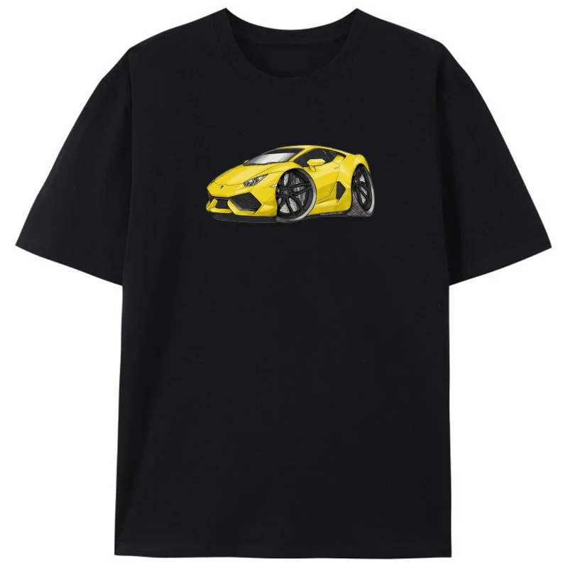 

Men T shirt Huracan Yellow Silver Koolart T-Shirt women t-shirt