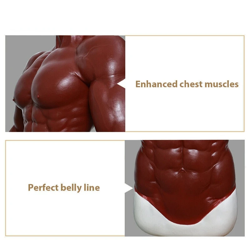 Men\'s Silicone Muscle Suit Upgrade False Chest Abs Is Suitable for Cosplay Large-scale Stage Performance Clothing