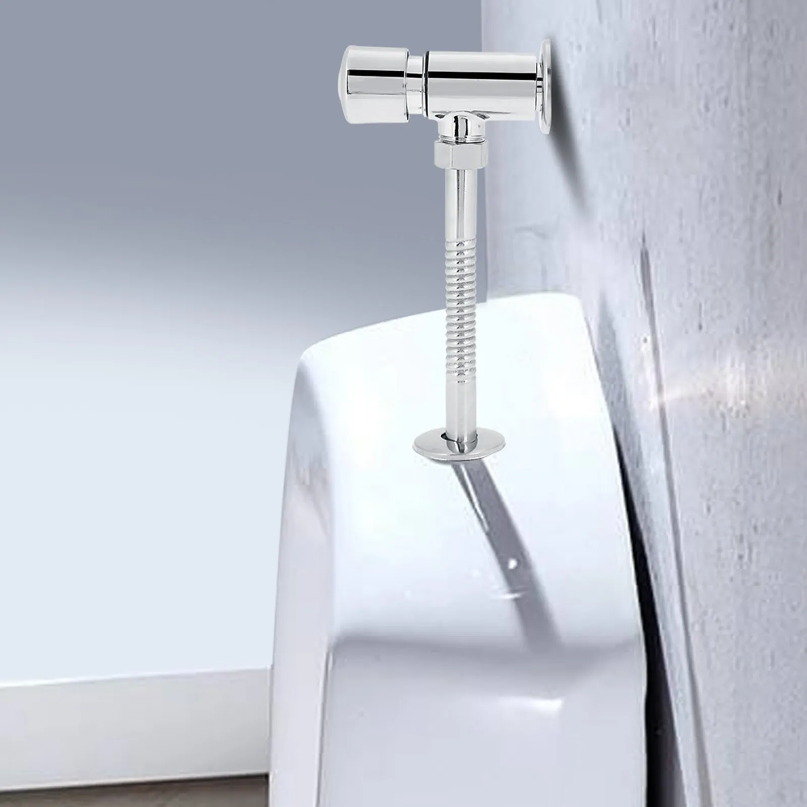 Durable Zinc Alloy Flush Valve Office Hotel Bathroom Toilet Hand Pressing Flushing Tool