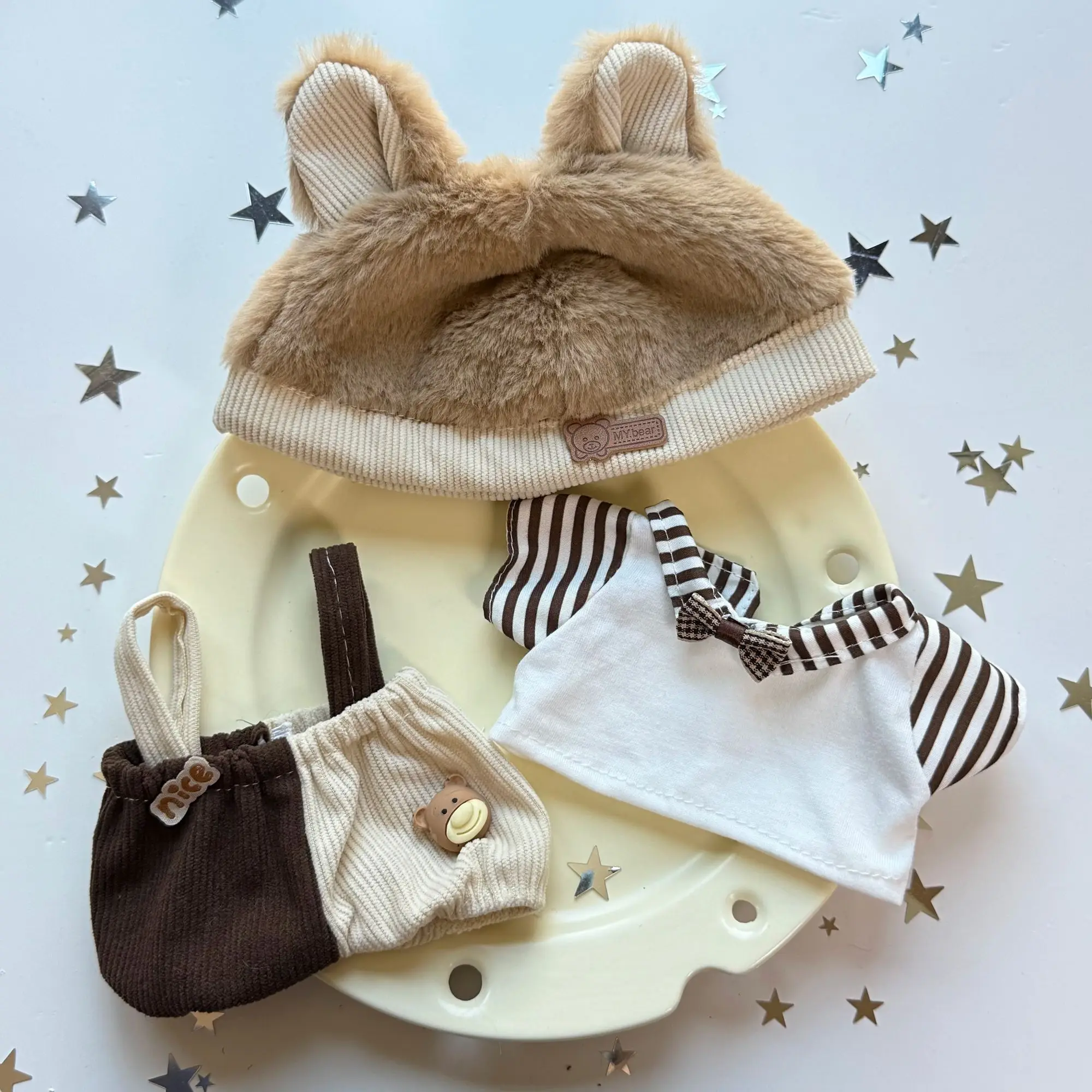 20-centimeter cotton doll clothing cute and sweet set for outing series - Part 3 view 4
