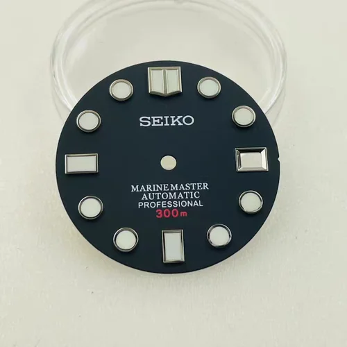 Imagen 2 del producto Esfera NH35 de 28,5mm/esfera NH36 C3, reloj mecánico original luminoso verde, logotipo S, calendario único para seiko mod
